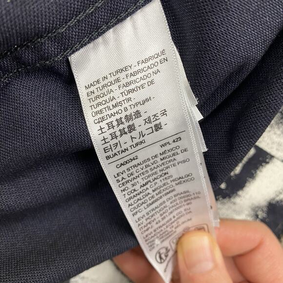 Levi's Skateboarding Garage Jacket X Roemello Ugale Eye Print L Black White NWT - Picture 13 of 14